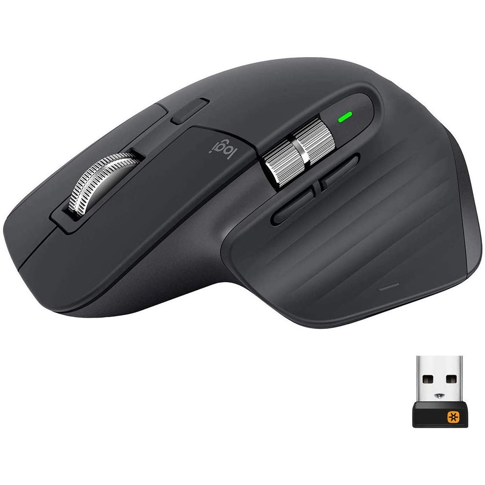 เมาส์บลูทูธ Logitech Bluetooth Mouse MX Master 3S Graphite