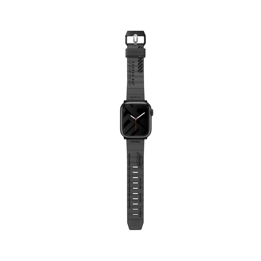 Skinarma สาย Apple Watch Strap & Watch Case Series 6,7,8,9,10 (42/44/45/46 mm) Shokku x Kurono-Smoke