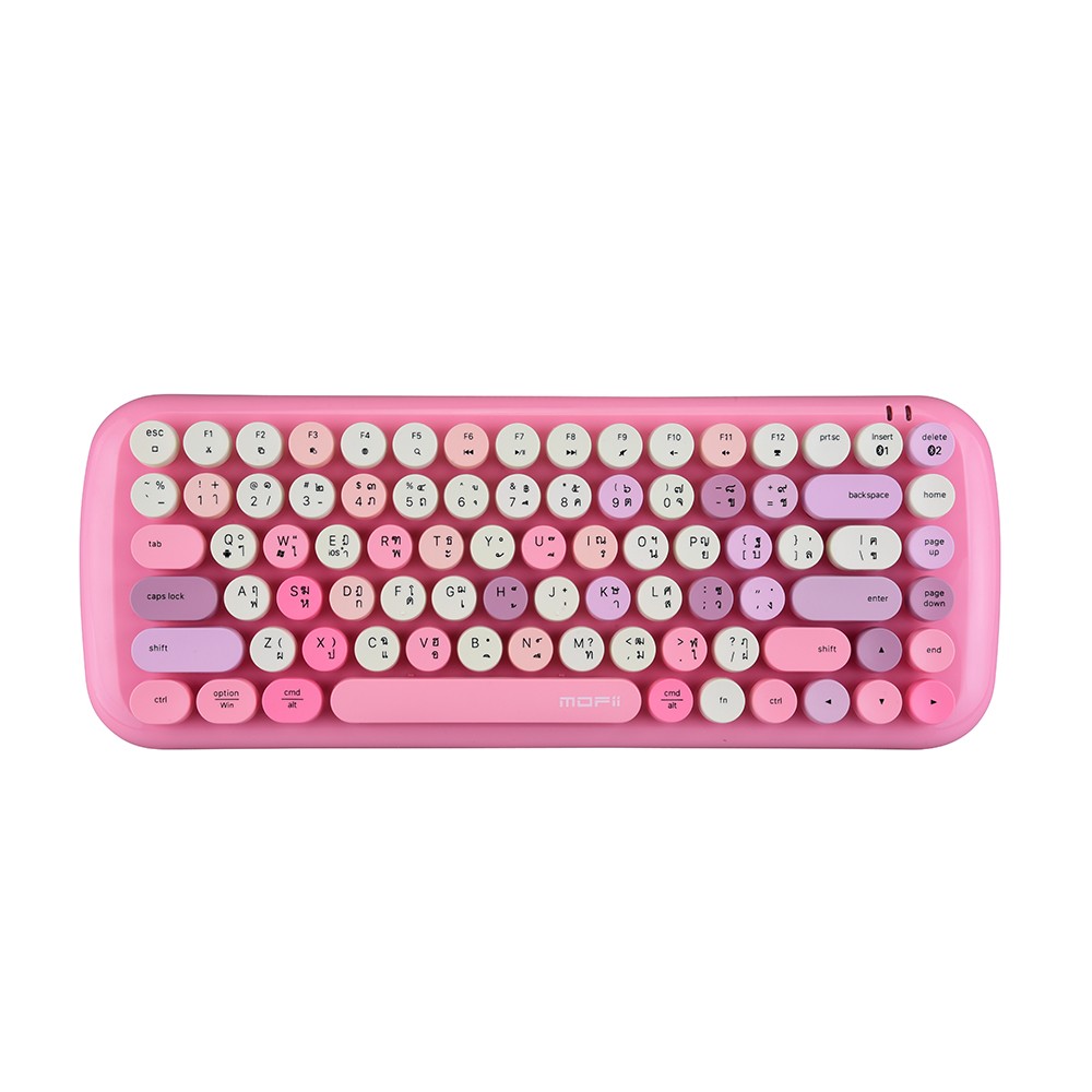 คีย์บอร์ดไร้สาย MOFii Bluetooth Keyboard Cotton Candy Mixed Pink (TH/EN)