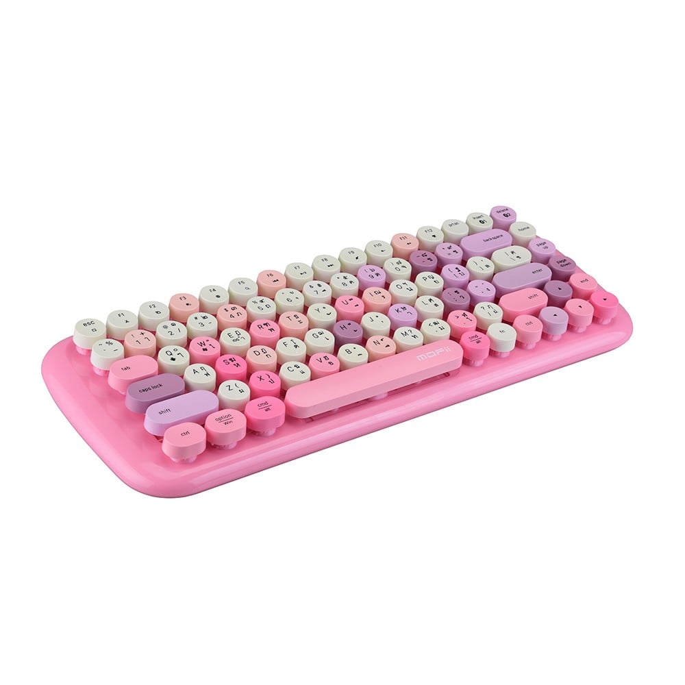 คีย์บอร์ดไร้สาย MOFii Bluetooth Keyboard Cotton Candy Mixed Pink (TH/EN)