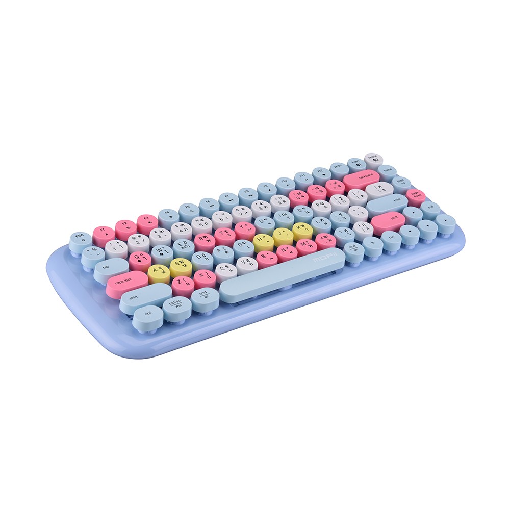 คีย์บอร์ดไร้สาย MOFii Bluetooth Keyboard Cotton Candy Mixed Blue (TH/EN)