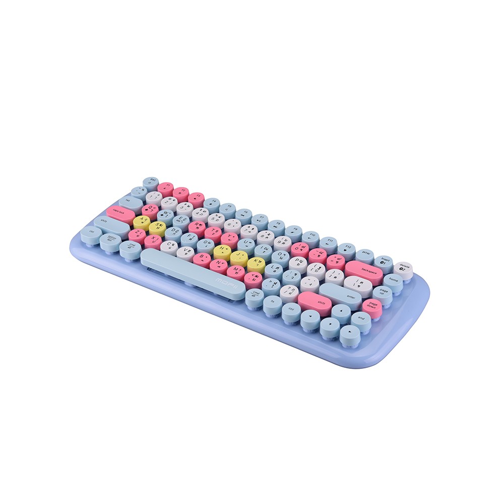 คีย์บอร์ดไร้สาย MOFii Bluetooth Keyboard Cotton Candy Mixed Blue (TH/EN)