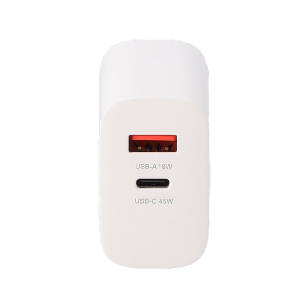 อะแดปเตอร์ TECHPRO Wall USB Charger 1 USB-A / 1 USB-C White