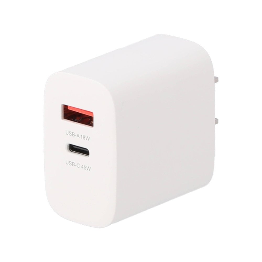 อะแดปเตอร์ TECHPRO Wall USB Charger 1 USB-A / 1 USB-C White