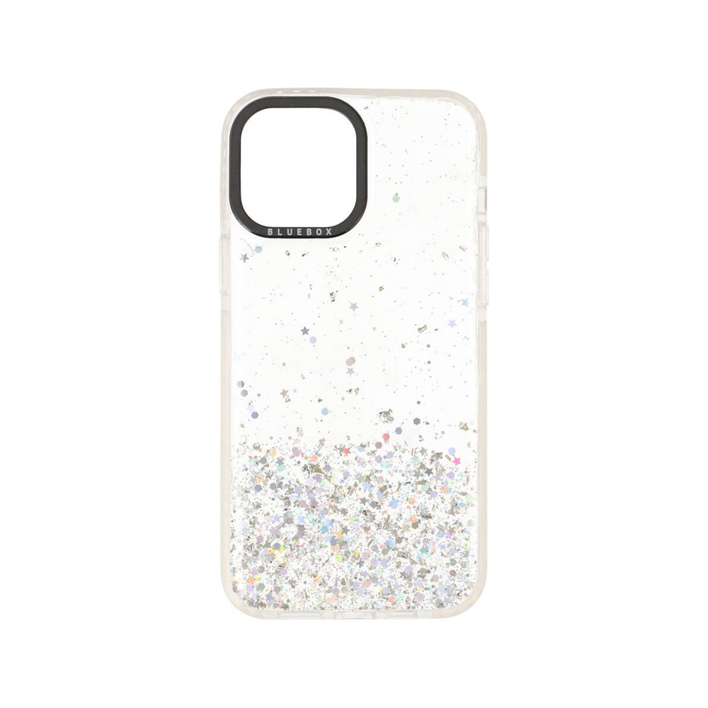 เคสไอโฟน Blue Box Casing for iPhone 13 Pro Max Clear Glitter with black camera frame Studio7
