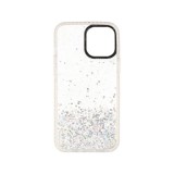 Blue Box เคส iPhone 13 Pro Max Clear Glitter with black camera frame