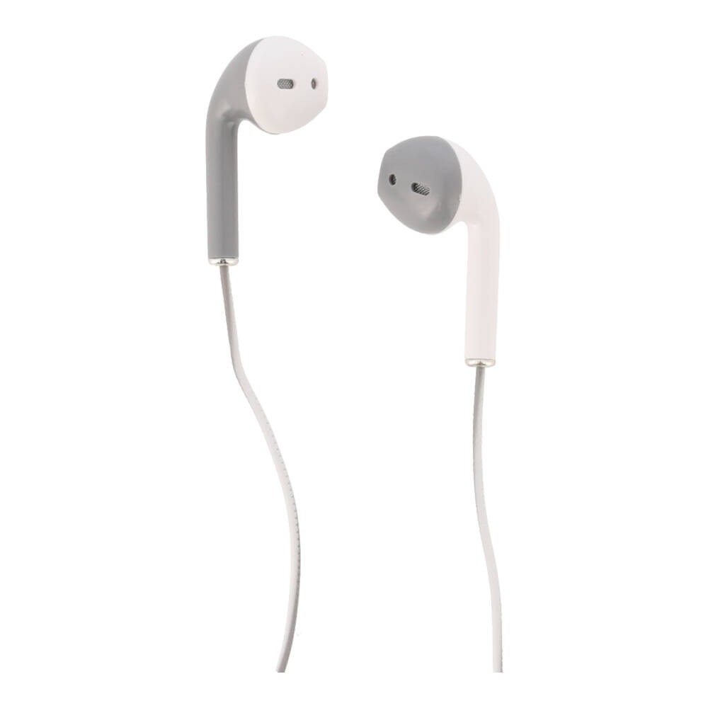 หูฟังมีสาย QPLUS Two-tone Wired Earbud Headphone 3.5mm Gray/White