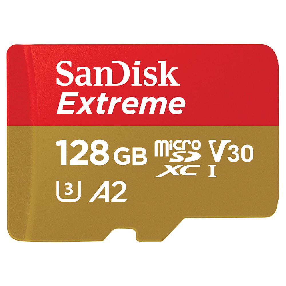 เมมโมรี่การ์ด SanDisk Extreme microSDXC 128 GB C10 A2 Red-Gold