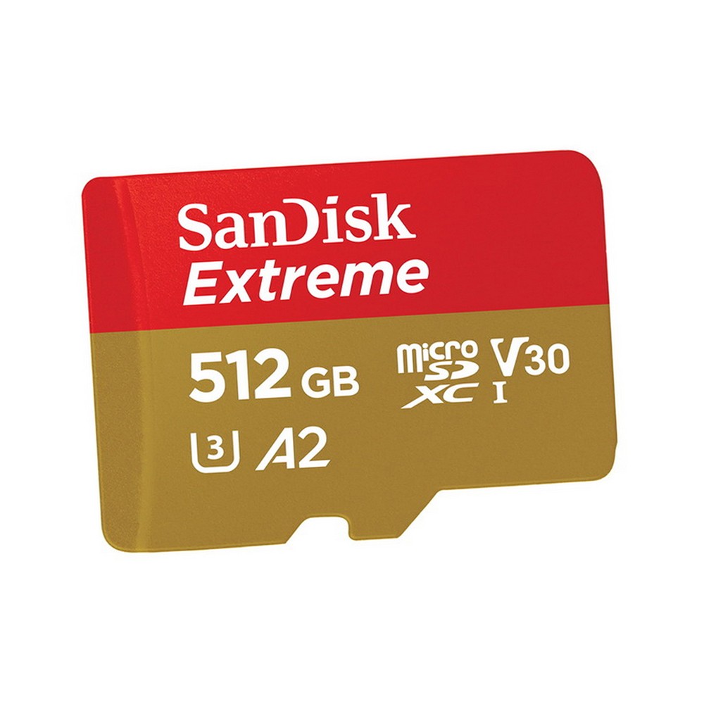 เมมโมรี่การ์ด SanDisk Extreme microSDXC 512GB V30 U3 C10 A2 Red-Gold (WSDSQXAV-512G-GN6MN)