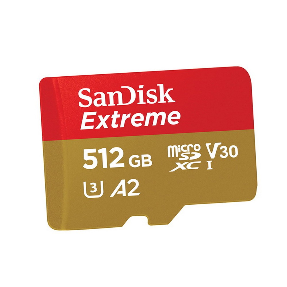 เมมโมรี่การ์ด SanDisk Extreme microSDXC 512GB V30 U3 C10 A2 Red-Gold (WSDSQXAV-512G-GN6MN)