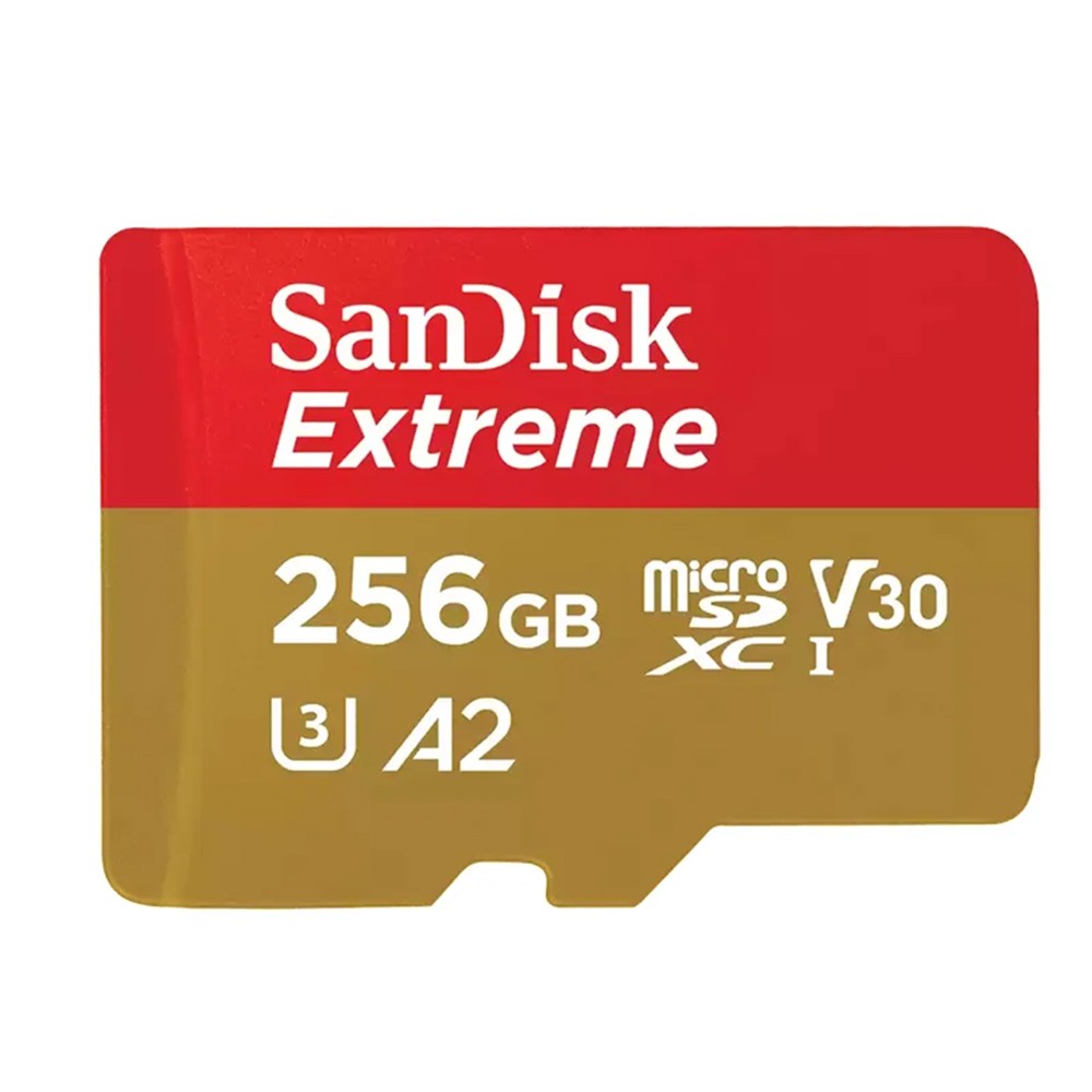 เมมโมรี่การ์ด SanDisk Extreme microSDXC256GB V30 U3 C10 A2 190MB/s R 130MB/s W Gaming (SDSQXAV-256G-GN6GN)