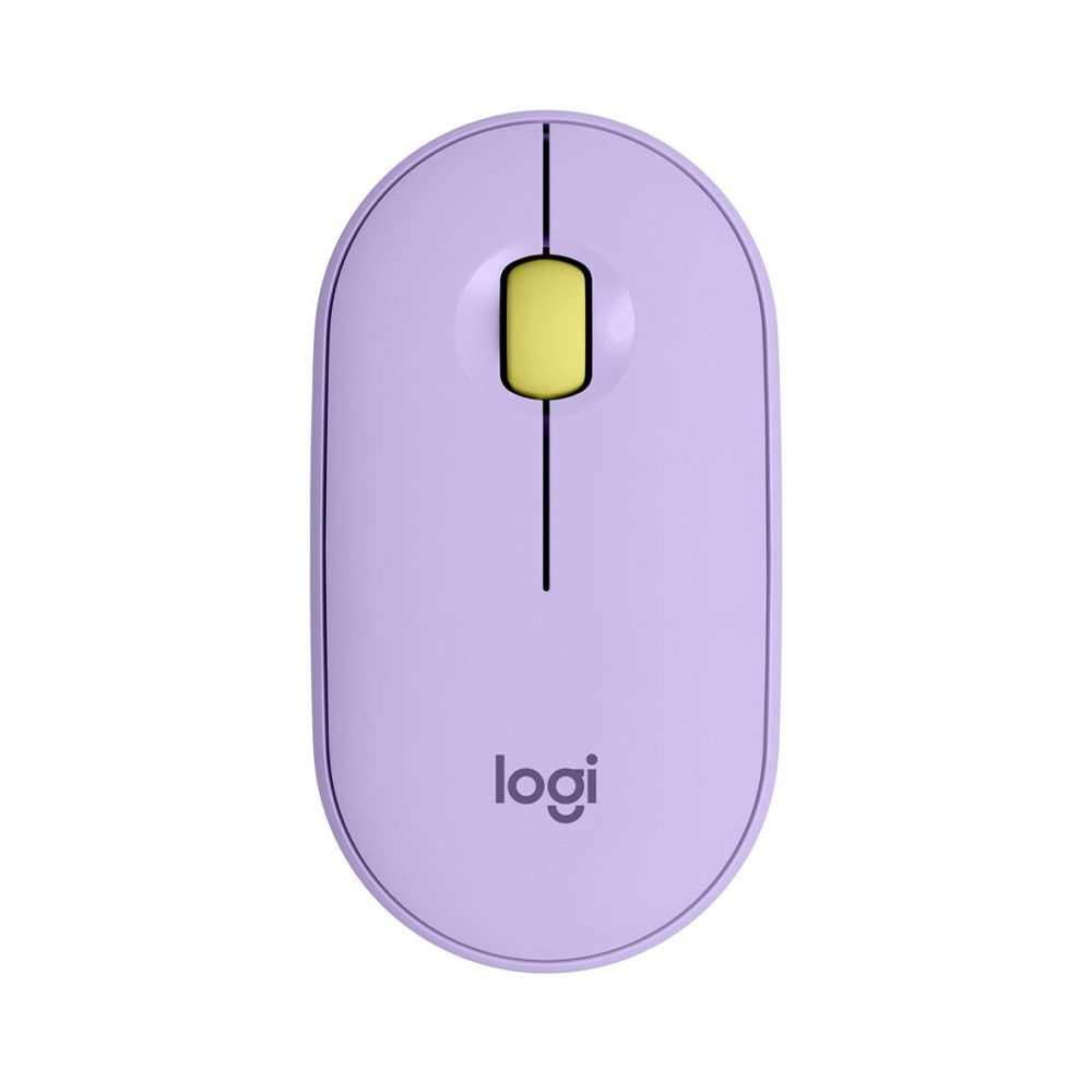เมาส์ไร้สาย Logitech Bluetooth & Wireless Mouse M350 Pebble Lavender
