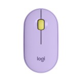 เมาส์ไร้สาย Logitech Bluetooth & Wireless Mouse M350 Pebble Lavender