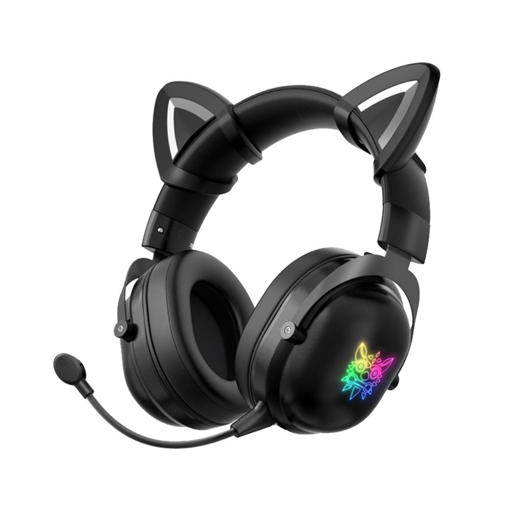 หูฟังเกมมิ่ง Onikuma Gaming Headset B20 Rgb Cat Ear Bluetooth 5 0 Black