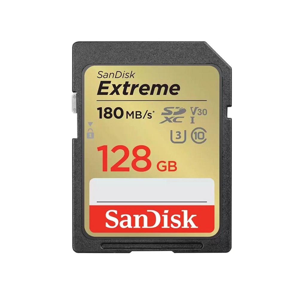 เมมโมรี่การ์ด SanDisk Extreme SDXC 128GB V30 U3 C10 (SDSDXV2-128G-GNCIN)