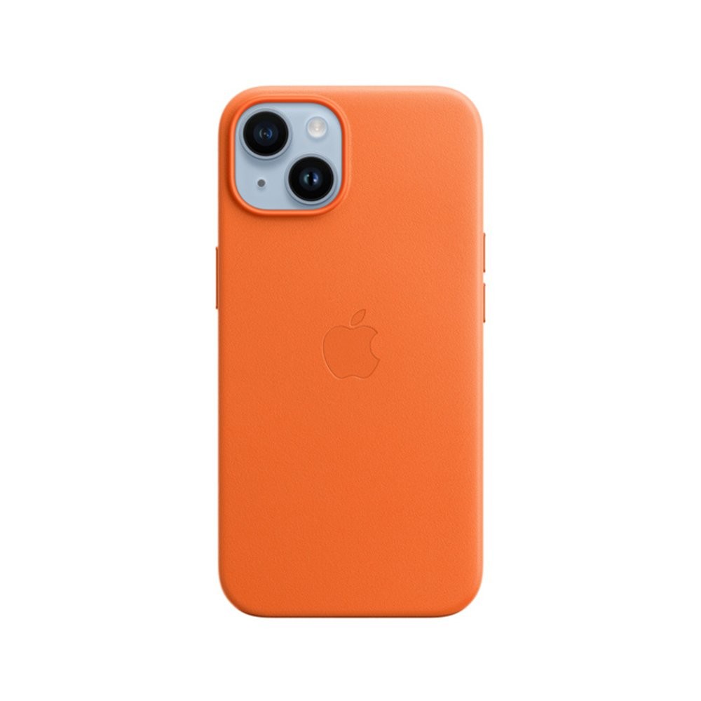 เคส Apple iPhone 14 Leather Case with MagSafe - Orange | Studio7 online
