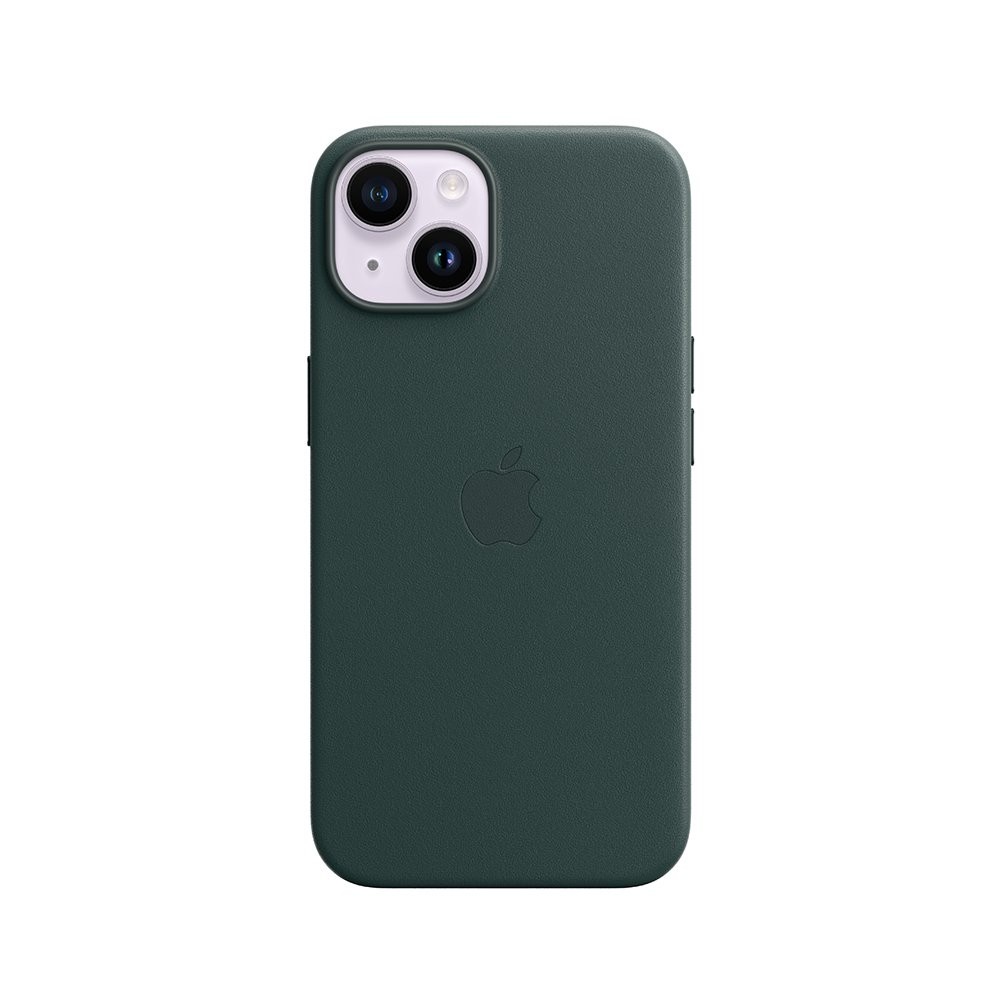 Apple iPhone 14 Plus Leather Case with MagSafe - Forest Green