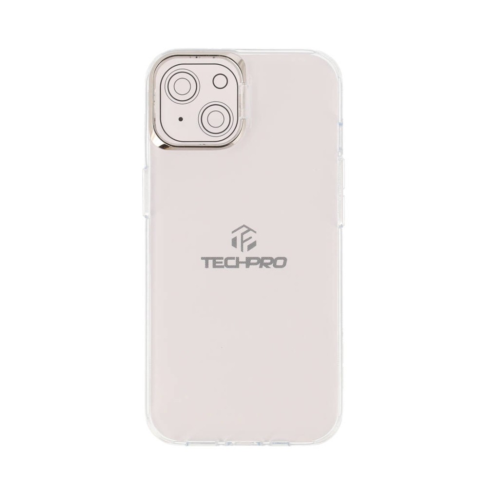 เคส TECHPRO iPhone 14 TPU Transparent with Camera Stand