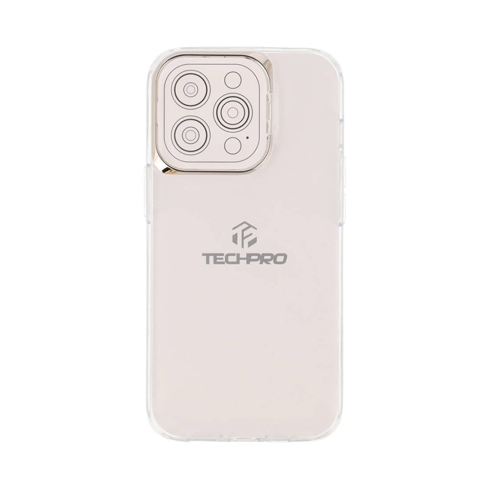 เคส TECHPRO iPhone 14 Pro TPU Transparent with Camera Stand