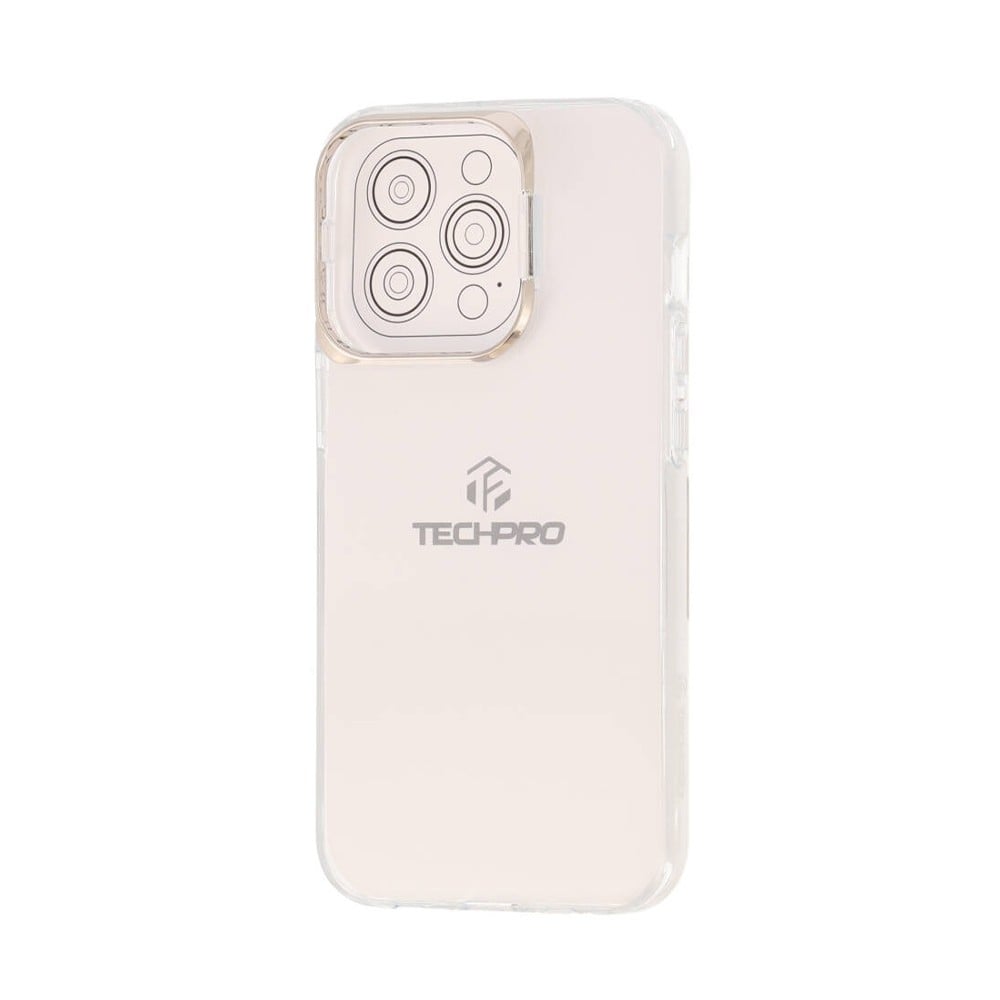 เคส TECHPRO iPhone 14 Pro TPU Transparent with Camera Stand