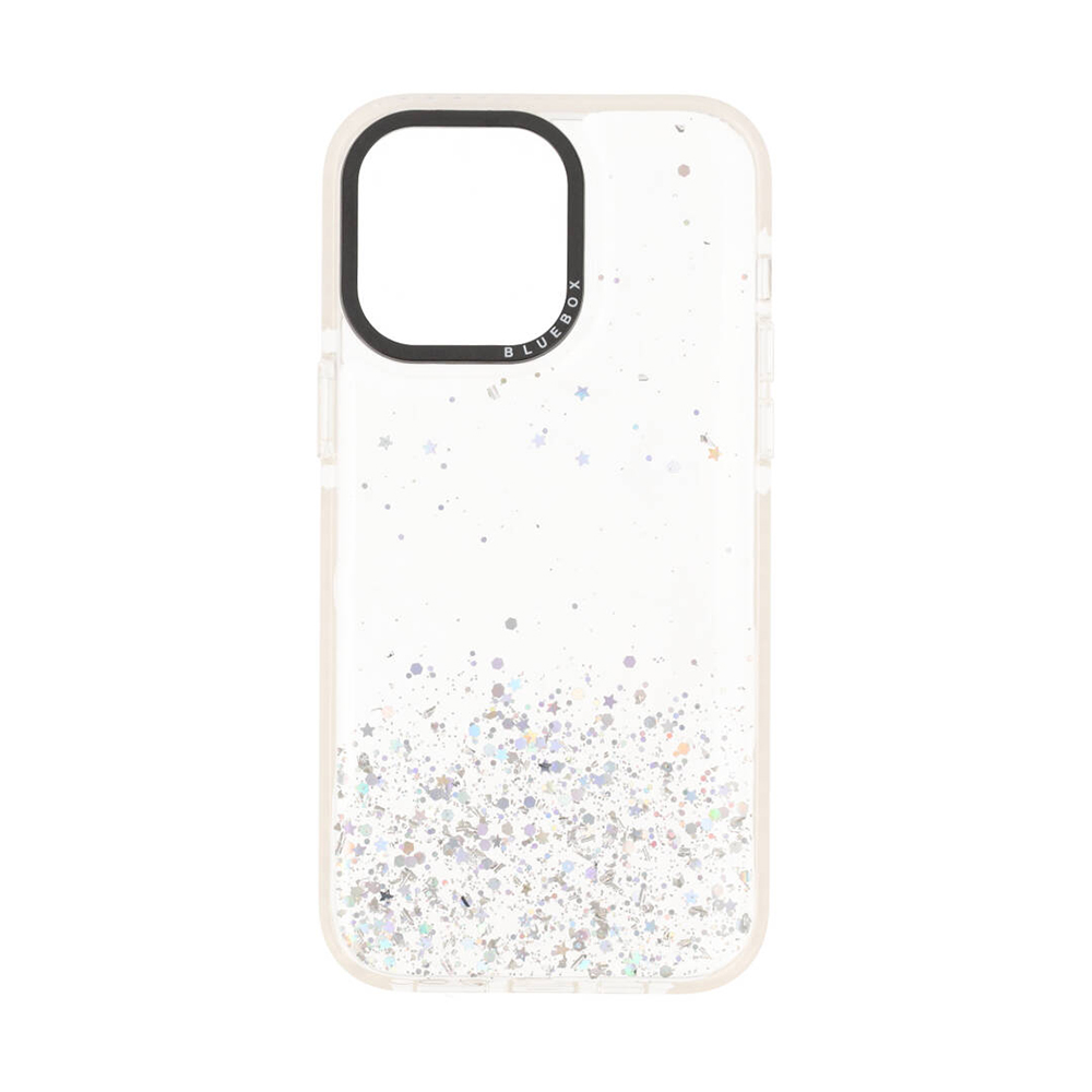 Blue Box Case Iphone 14 Pro Max 67 Clear Glitter With Black Camera