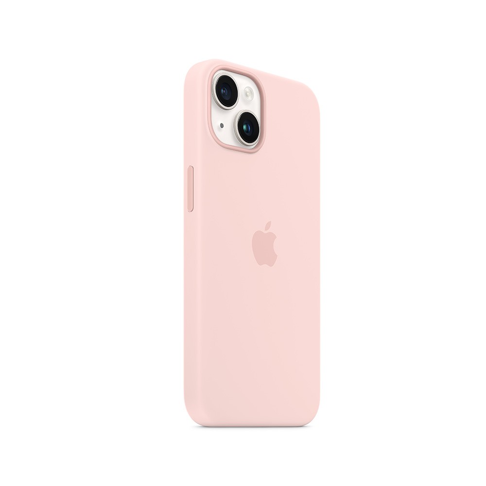 Apple iPhone 14 Silicone Case with MagSafe - Chalk Pink