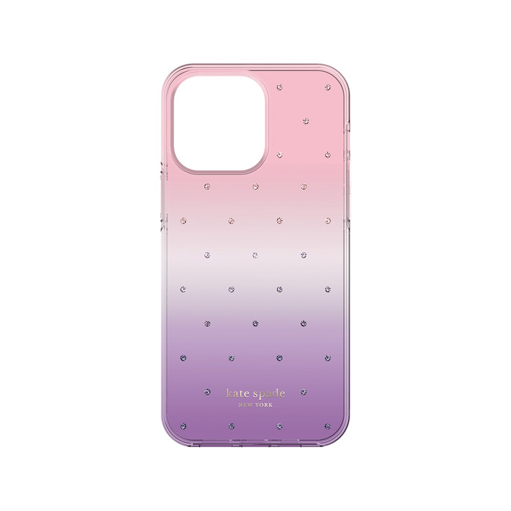 Kate Spade New York เคส iPhone 14 Pro Max Ombre Pin Dot/Violet/Pink/Gems/Gold Foil