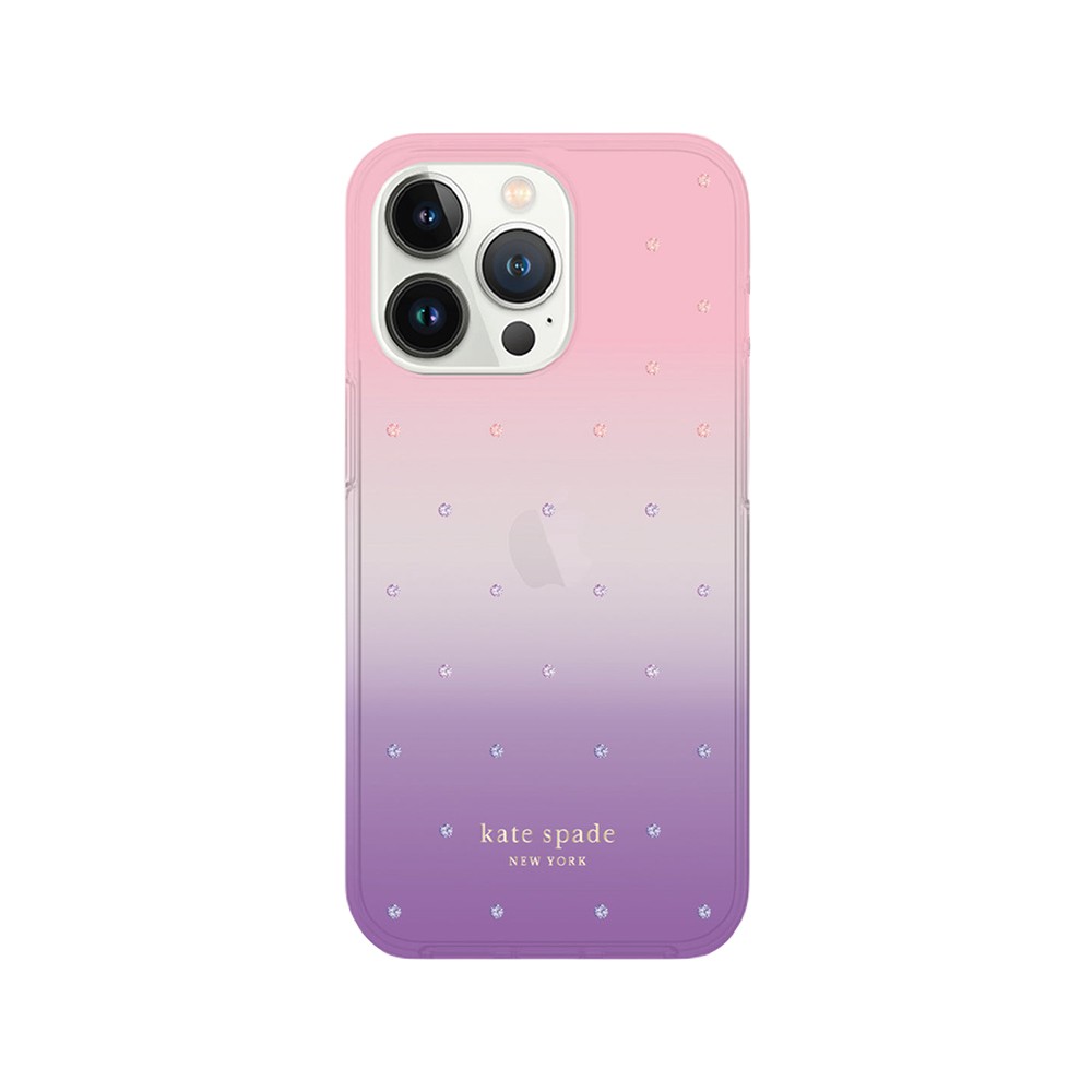 Kate Spade New York เคส iPhone 14 Pro Max Ombre Pin Dot/Violet/Pink/Gems/Gold Foil