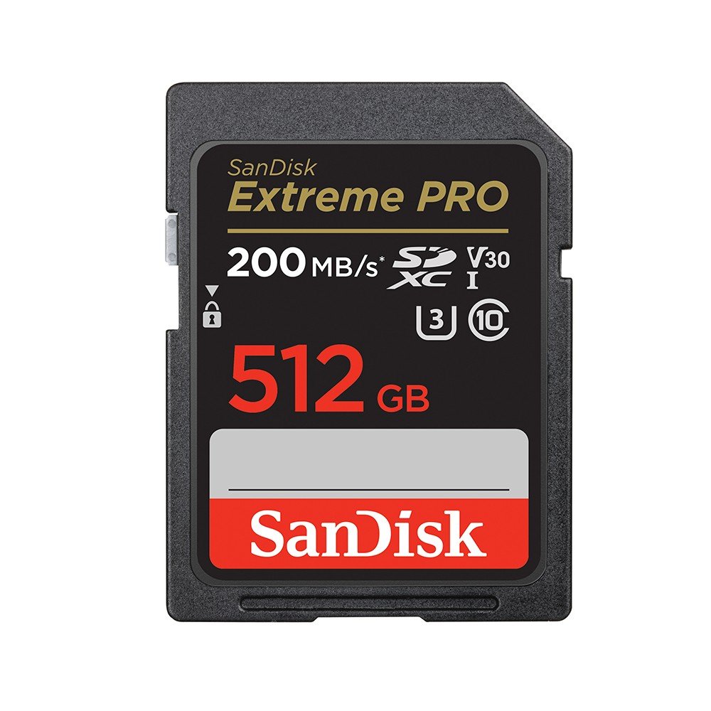 เมมโมรี่การ์ด SanDisk Extreme Pro SDXC 512GB V30 U3 C10