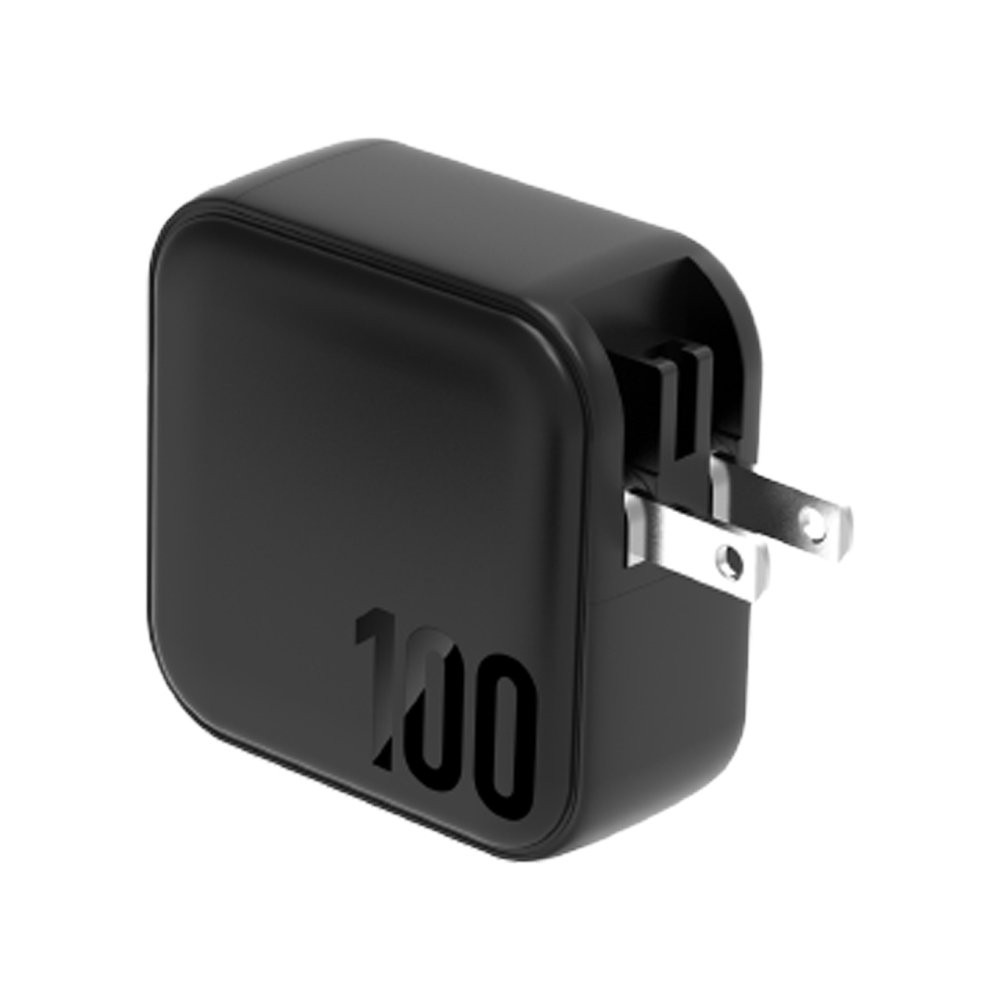 Energea Wall USB Charger 1 USB-A (QA3.0A) / 3 USB-C (PD100W) (US+UK) GaN Black