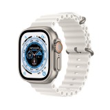 Apple Watch Ultra GPS + Cellular 49mm Titanium Case with White Ocean Band