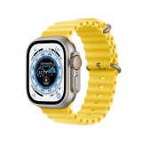 Apple Watch Ultra GPS + Cellular 49mm Titanium Case with Yellow Ocean Band