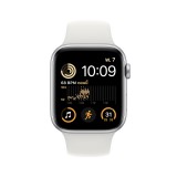 Apple Watch SE GPS 40mm Silver Aluminium Case with White Sport Band (New)