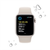Apple Watch SE GPS + Cellular 44mm Starlight Aluminium Case with Starlight Sport Band (New)