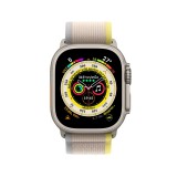 Apple Watch Ultra GPS + Cellular 49mm Titanium Case with Yellow/Beige Trail Loop - M/L