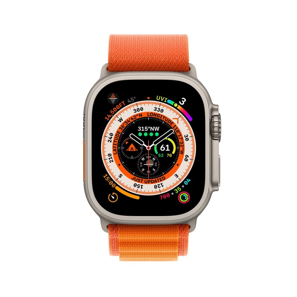 Apple Watch 49mm Orange Alpine Loop - Small