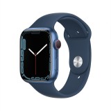 Apple Watch Series 7 GPS + Cellular 45mm Blue Aluminium Case with Abyss Blue Sport Band