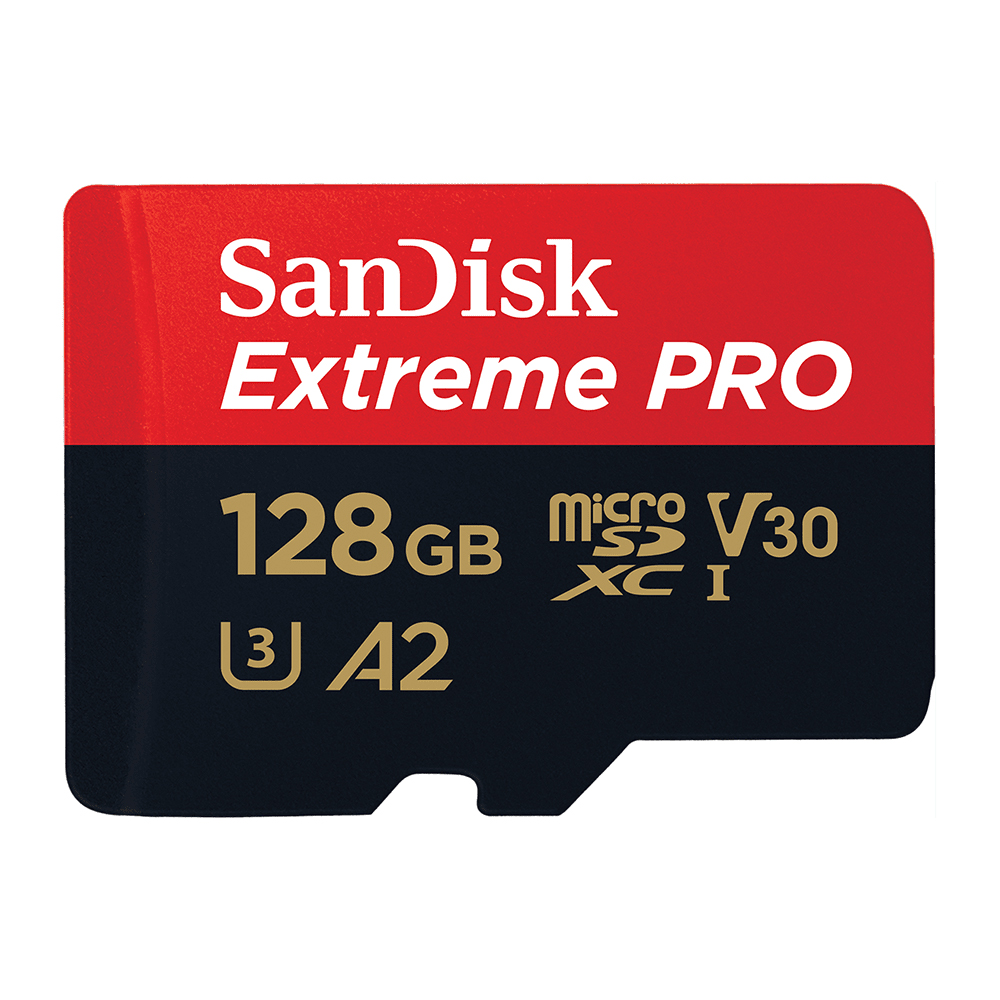 เมมโมรี่การ์ด SanDisk Extreme Pro microSDXC 128GB C10 A2with SD adaptor