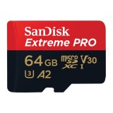 เมมโมรี่การ์ด SanDisk Extreme Pro microSDXC 64GB C10 A2 with SD adaptor