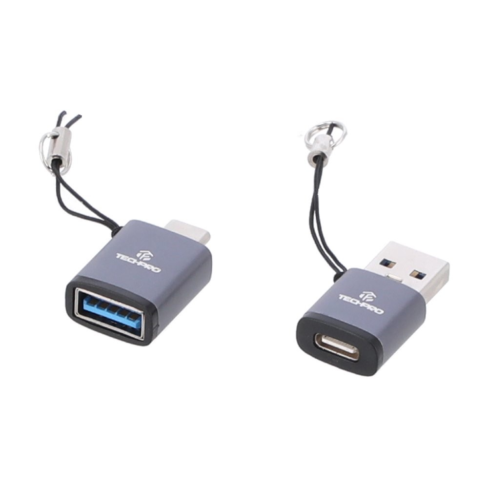 TECHPRO ตัวแปลง Adapter OTG Converter Set USB-C / USB-A(3.0A)