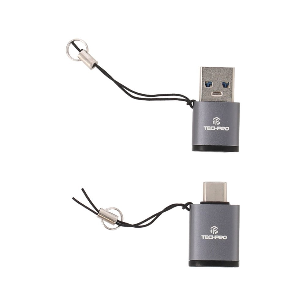 TECHPRO ตัวแปลง Adapter OTG Converter Set USB-C / USB-A(3.0A)