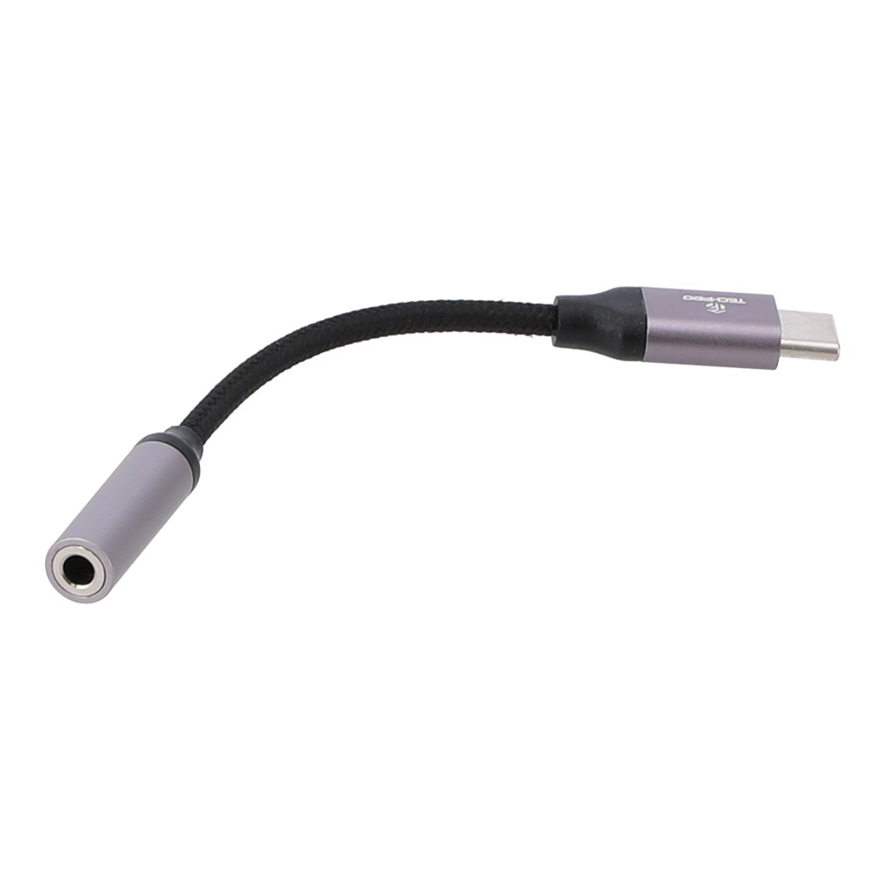 หัวแปลง TECHPRO Type-C Male to 3.5mm Female Jack Adapter - Purple