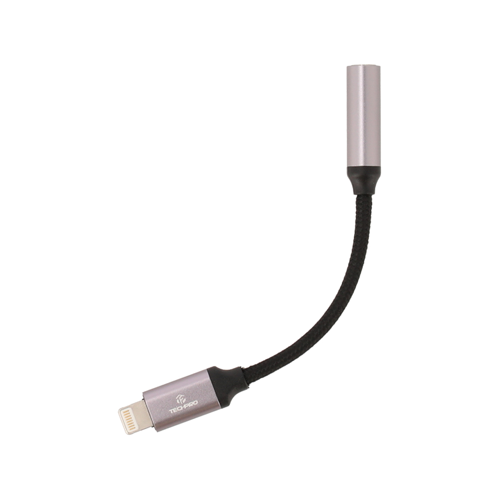  techpro lightning male to 3 5mm female jack 