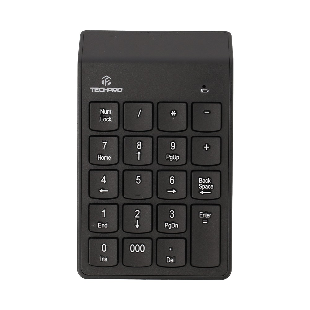 คีย์บอร์ดตัวเลขไร้สาย TECHPRO Wireless Numeric Keypad TK03 Black