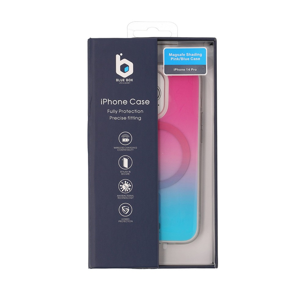 เคส Blue Box iPhone 14 Pro with Magsafe Shading Pink/Blue