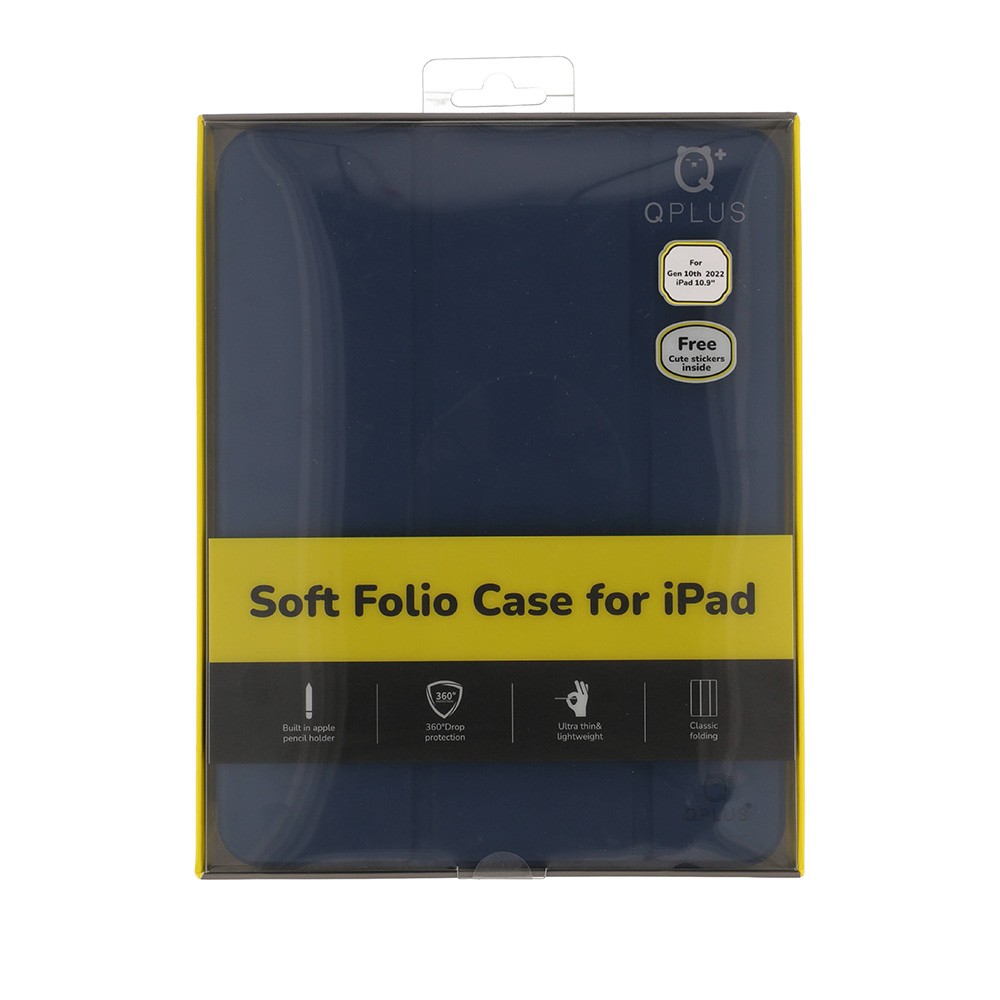 เคส QPLUS iPad 10.9 10th Gen (2022) Trifold Navy