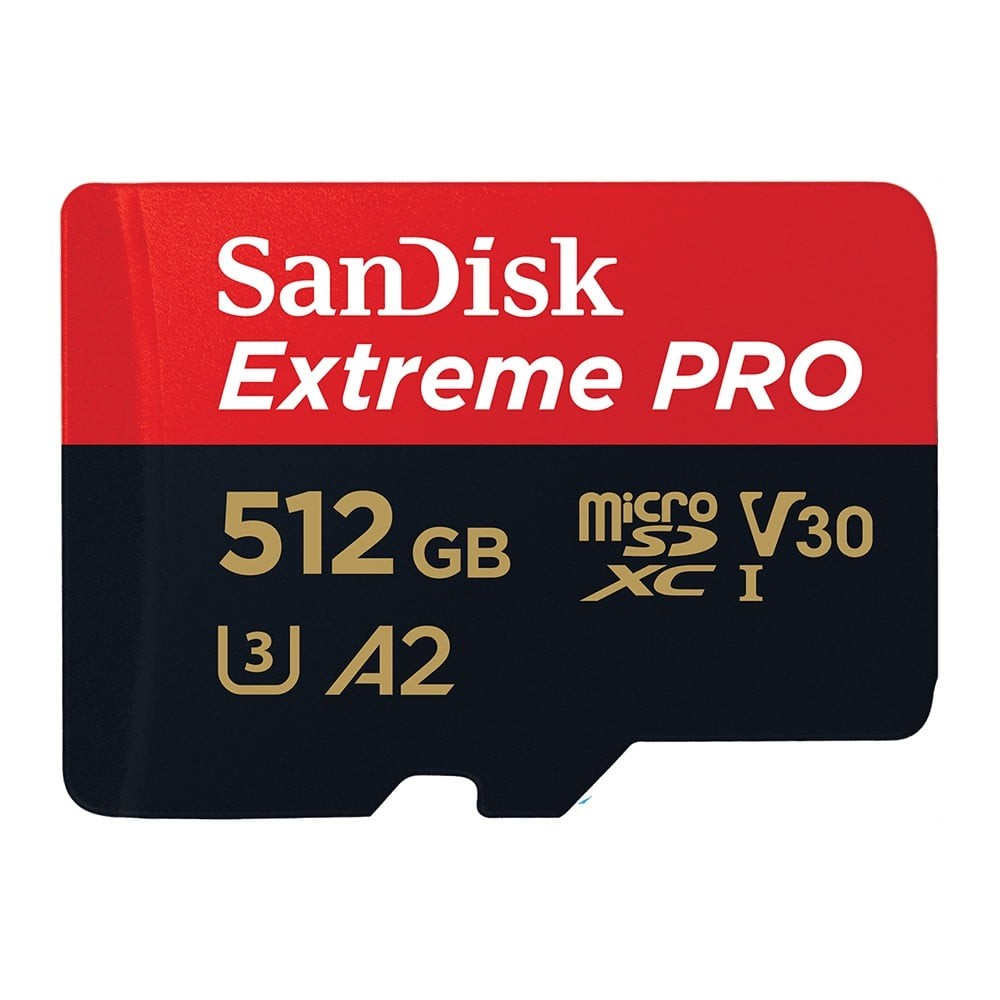 เมมโมรี่การ์ด SanDisk Extreme Pro microSDXC 512GB C10 A2 with SD adaptor