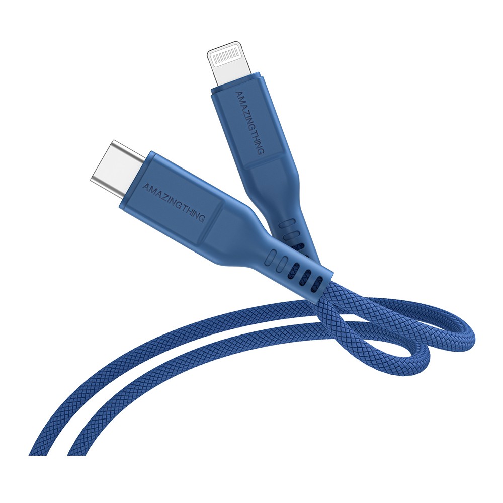 สายชาร์จ AMAZINGthing USB-C to Lightning Cable Thunder Pro 1.1 เมตร Blue