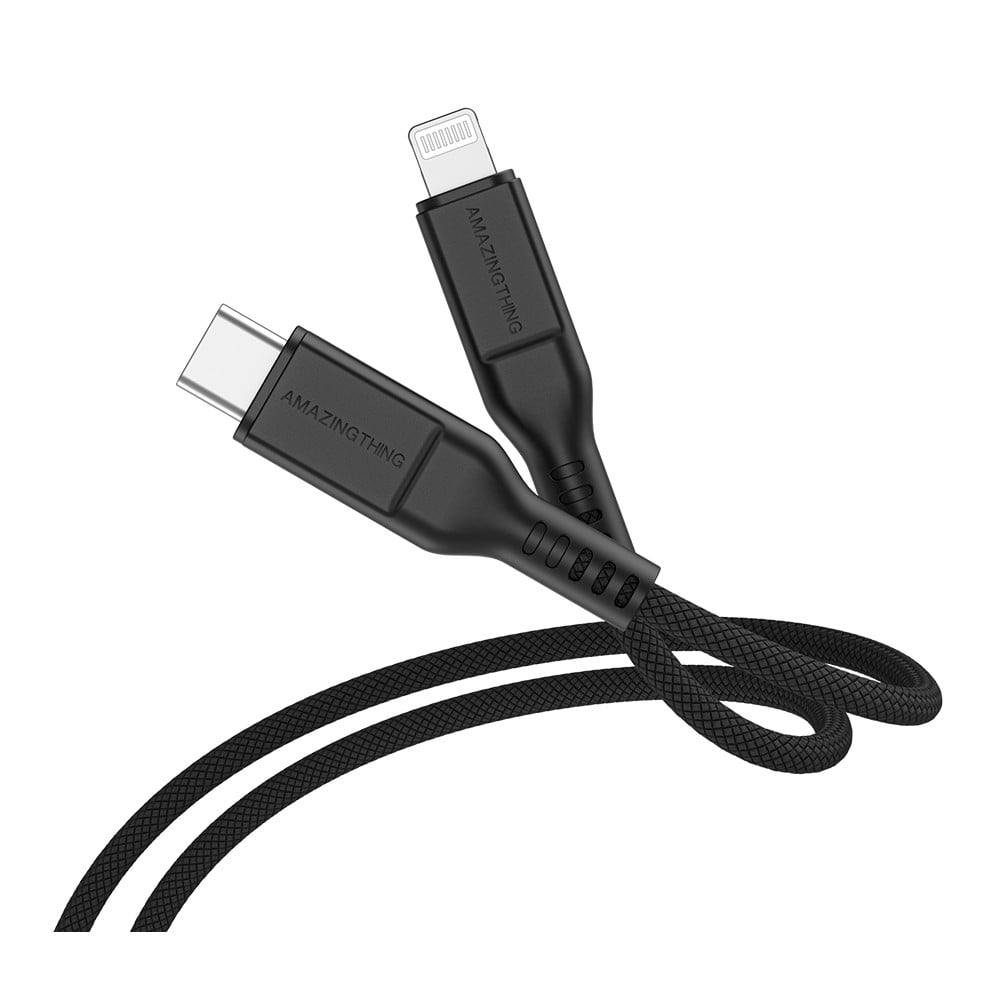 สายชาร์จ AMAZINGthing USB-C to Lightning Cable Thunder Pro 1.1 เมตร Black