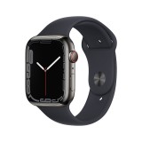 Apple Watch Series 7 GPS + Cellular 45mm Graphite Stainless Steel with Midnight Sport Band
